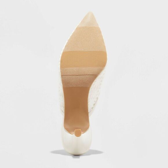 A New Day - Women's Delilah Floral Embroidered Mule Heels - A Off-White - Picture 4 of 4